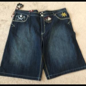 Men’s JINZU PREMIUM Denim Shorts 52 Plus Size NWT